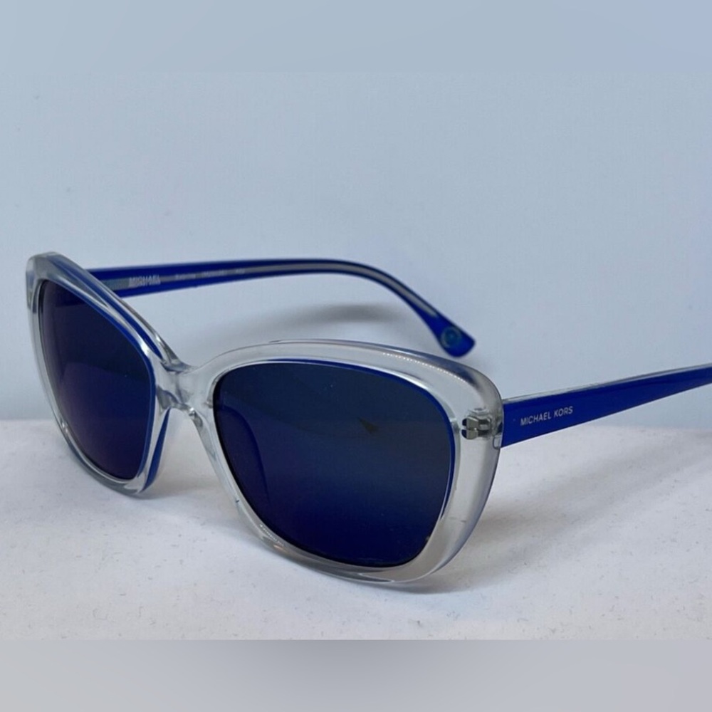 MICHAEL KORS SABRINA SUNGLASSES M2903S CAT EYE BLUE LIKE NEW